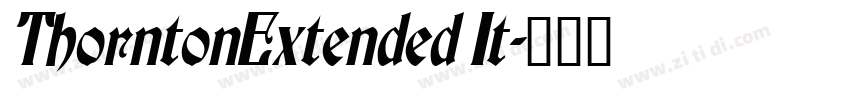 ThorntonExtended It字体转换